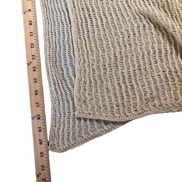 MAEVE Anthropologie Maxi Open Knit Crochet Cardigan in Natural color Onesize - Picture 8 of 8